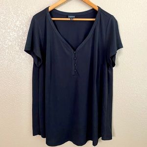 Black Buttoned Blouse